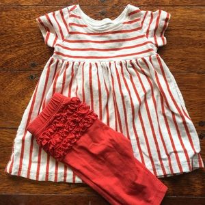 Old Navy dress and legging set.